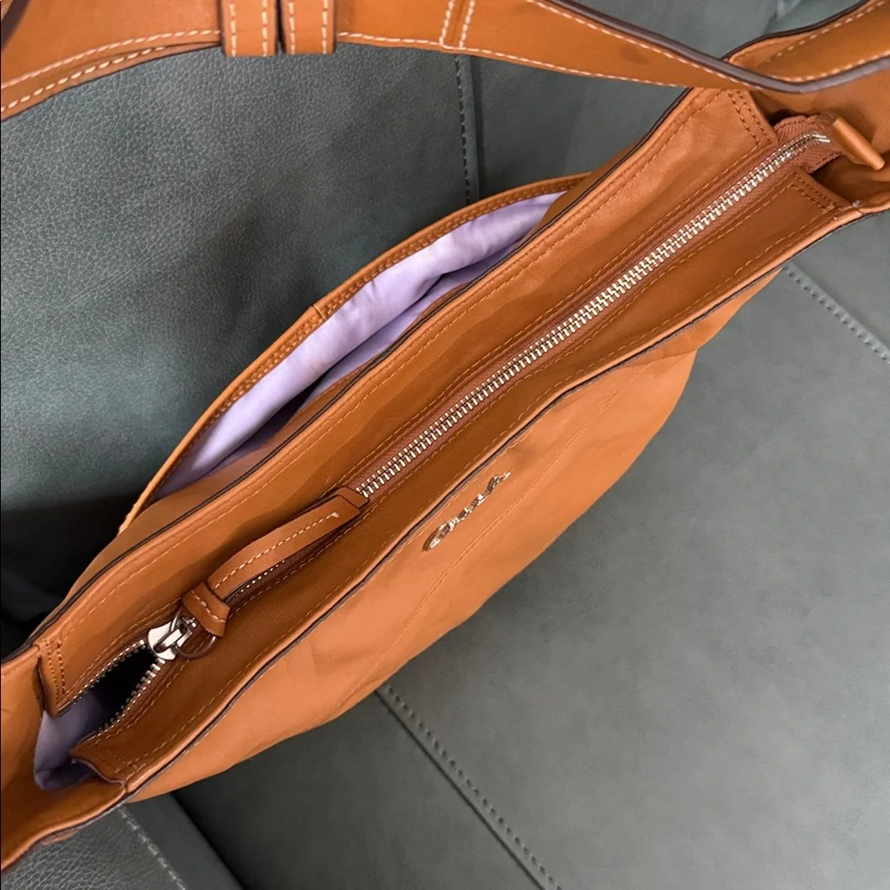 Coach Vintage F17116 Tan Leather Messenger /Hobo Bag 🎀🎀🎀